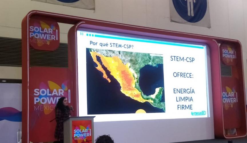 Solar Power Mexico, Magaldi presented STEM CST and MGTES