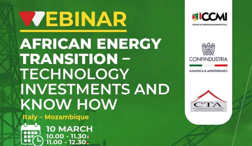 African Energy Transition, Letizia Magaldi attends a webinar about technology investments and know how between Italy and Mozambique