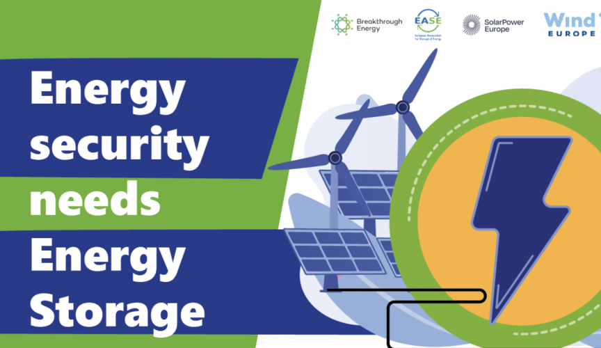 European Association for Storage of Energy calls EU to recognize energy storage’s crucial role for security of energy supply in Europe