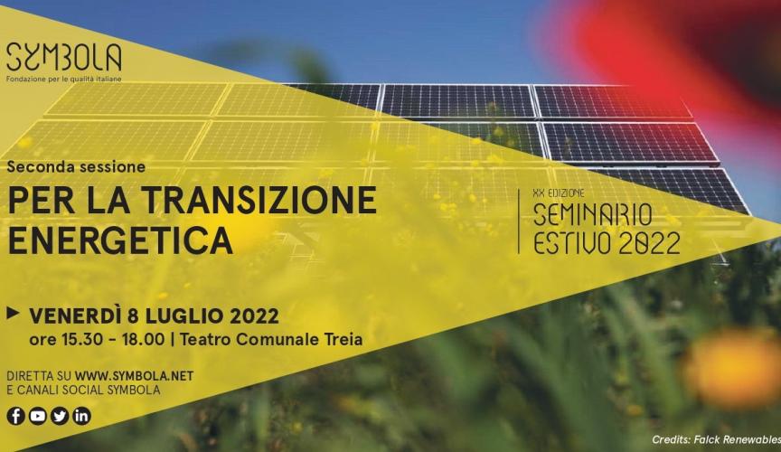 MGE stands "For the Energy Transition", seminar promoted by Symbola Foundation