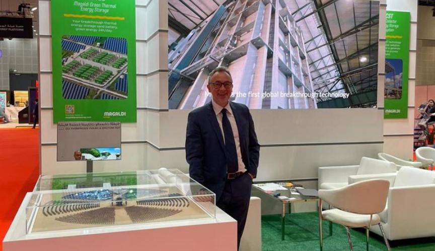 Wetex, today Massimiliano Masi will show potential of MGTES in Dubai